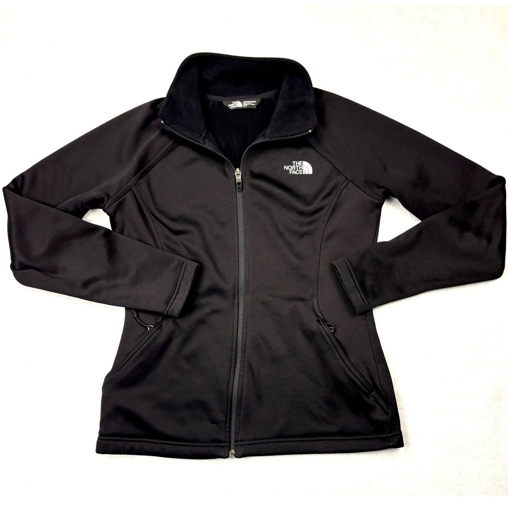 The North Face Agave Full Zip Fleece Jacket Black NF0A2RDG Womens S Small
